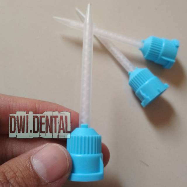 C3.4 Dental mixing tip biru 1:1 sekali pakai