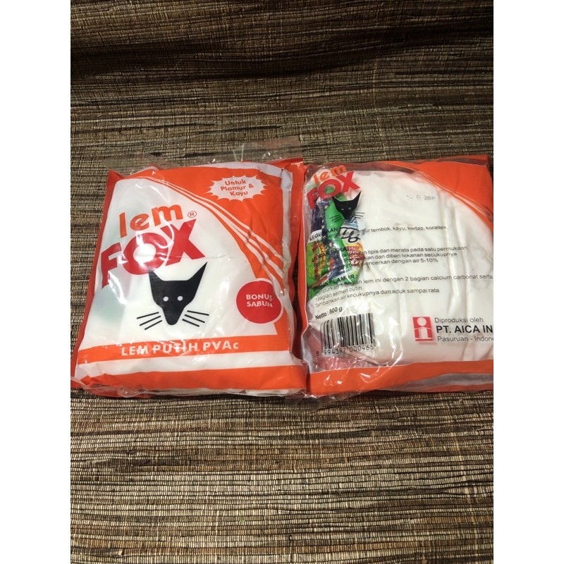 

LEM FOX PUTIH BUNGKUS SACHET / LEM KUCING PUTIH 800g