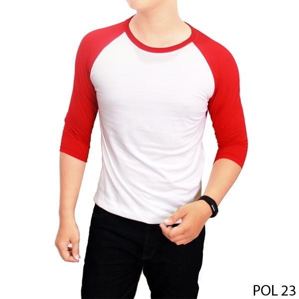 Kaos Raglan Merah Putih - POL 23