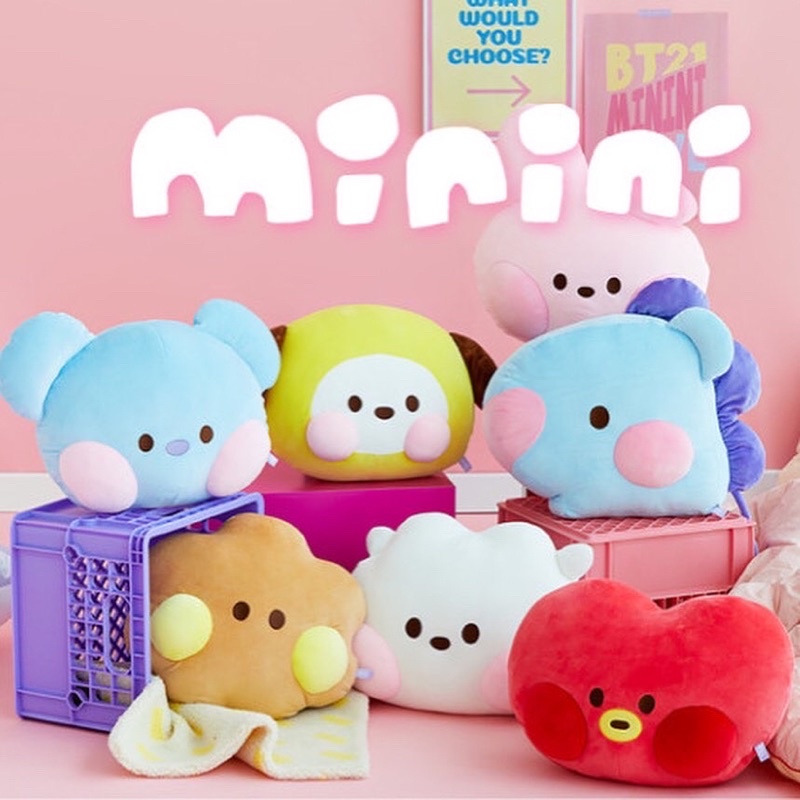 [READY] BT21 MININI Big Head Cushion Squeeze Stress Ball