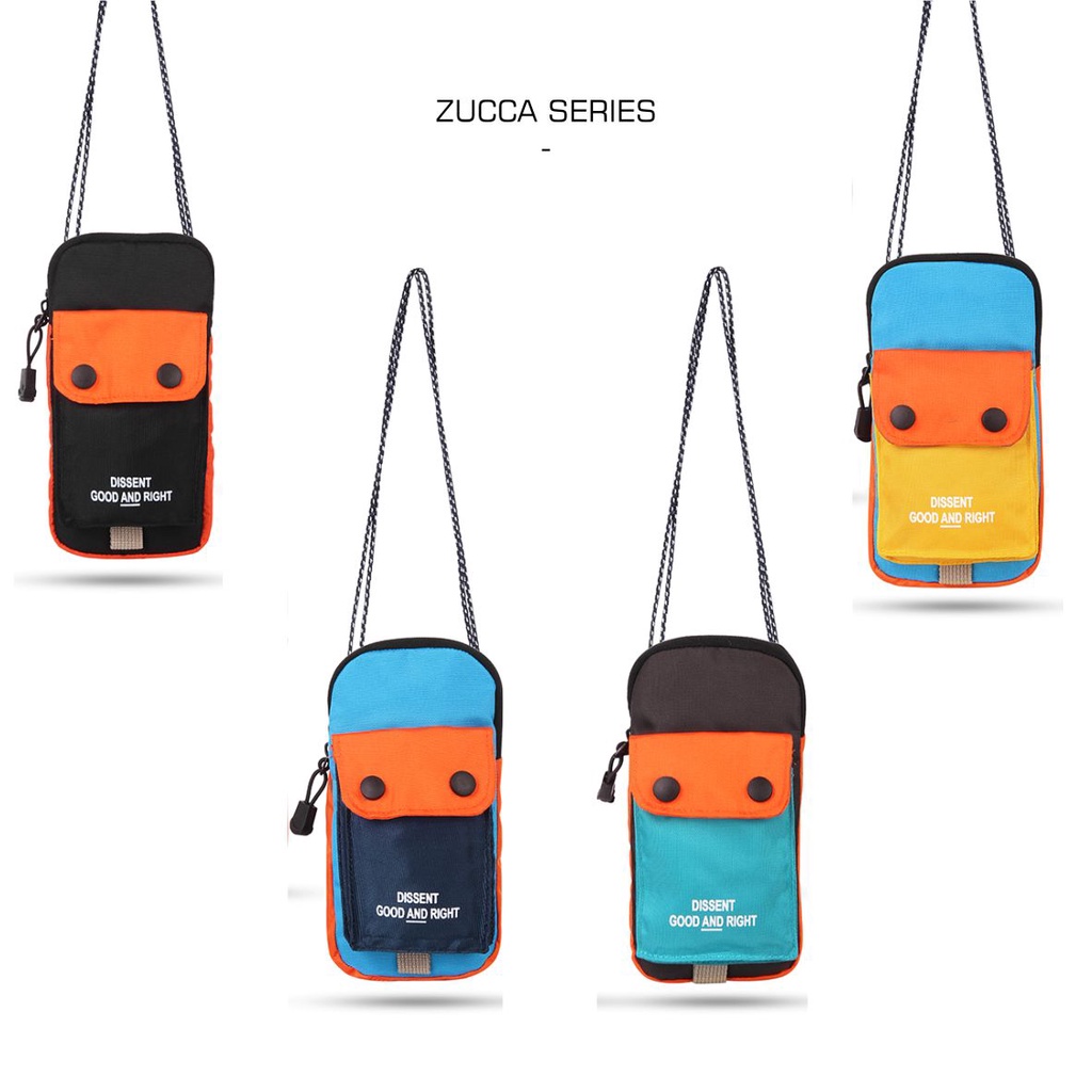 Dibriga! Zucca - Hanging Wallet - Sling Bag Pouch Handphone Mini Premium || Tas Dompet Hp Selempang Kecil Pria Wanita Termurah