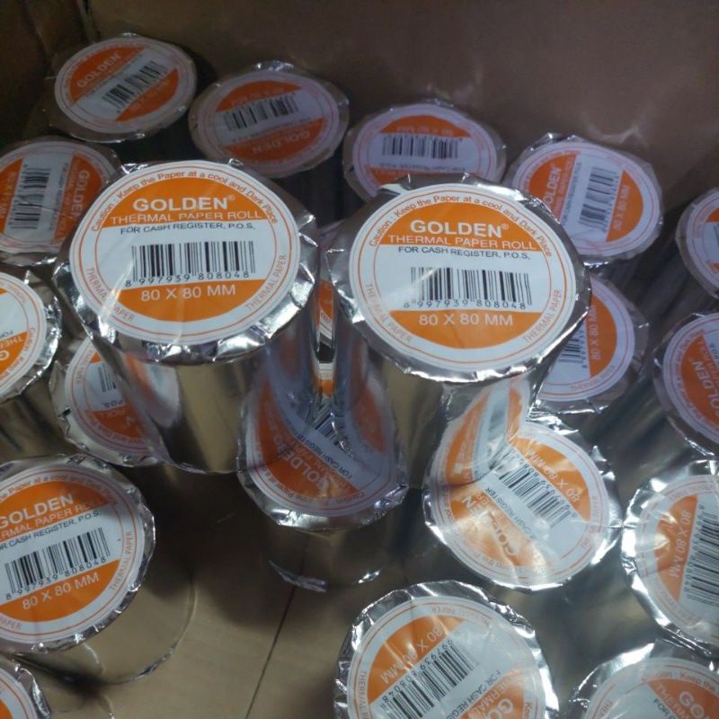 

Kertas Thermal 80x80 Golden / Kertas Kasir Thermal 80x80