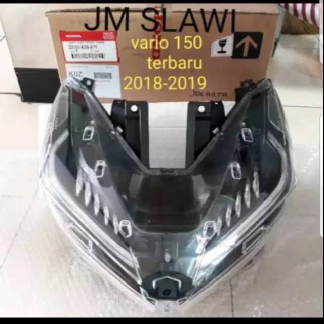 33100-K59-A71 reflektor lampu depan vario 125&amp;150 2018 - 2019 ori ahm