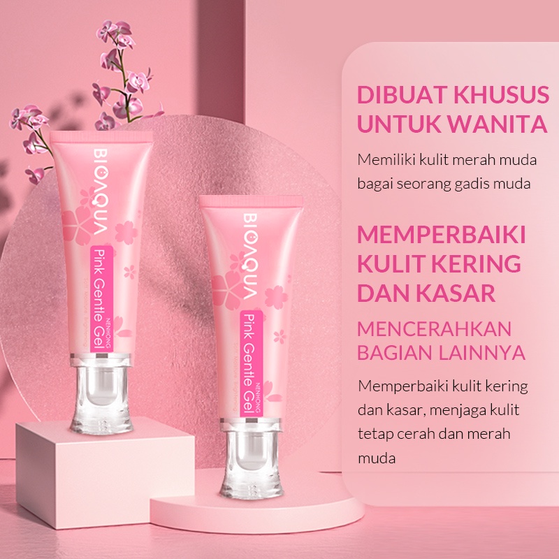 BioAqua Bio Aqua Nenhong Cream 30g Warm Gentle Pink Nenhong Lip Serum Pemerah Bibir Serum Bibir Untuk Bibir Hitam Bio Aqua