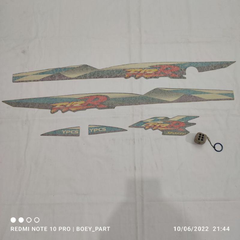 Striping sticker stiker f1zr fizr sporty ungu dvc bendera 98 1998 original nos