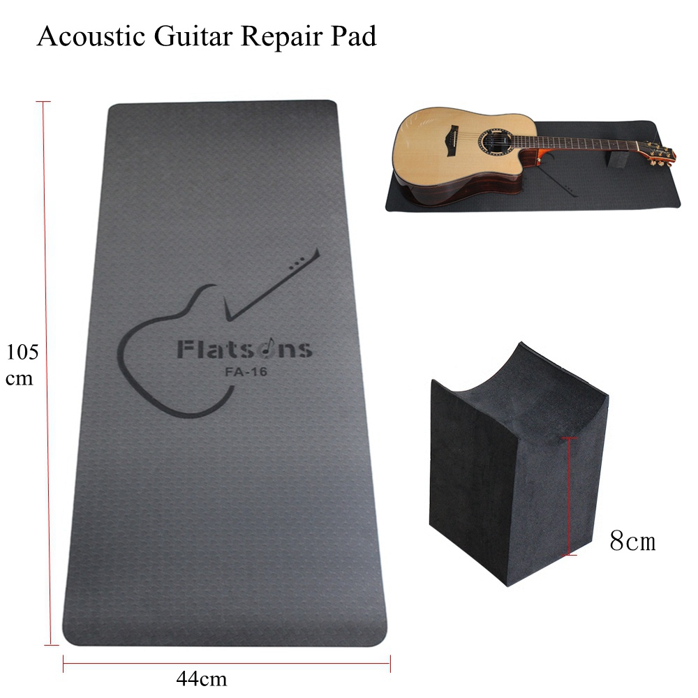 Matras Pad Bahan EVA Dengan Neck Support Untuk Perbaikan Gitar Akustik / Elektrik