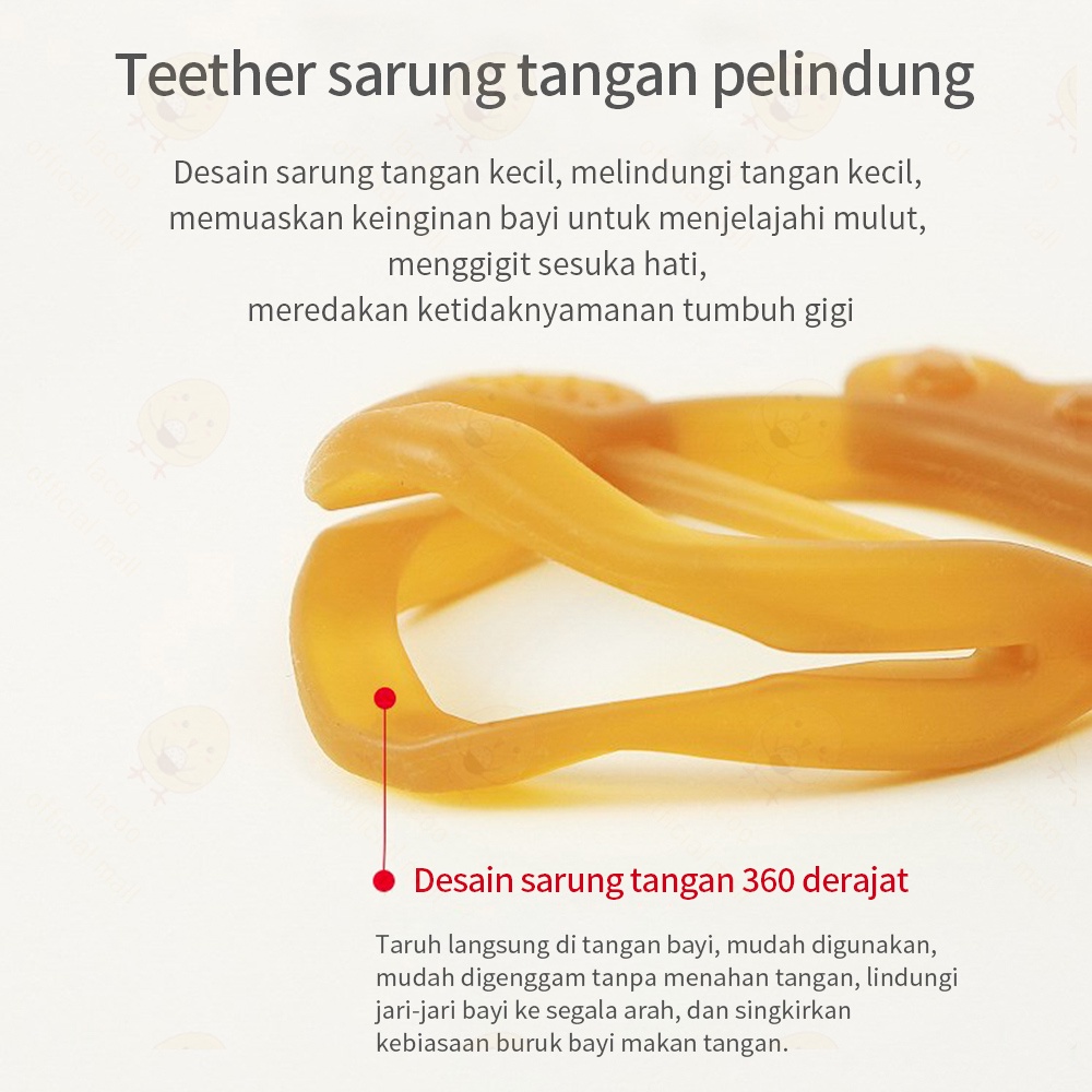 Mainan teether bayi bentuk gelang Gigitan bayi  bahan silikon BPA free