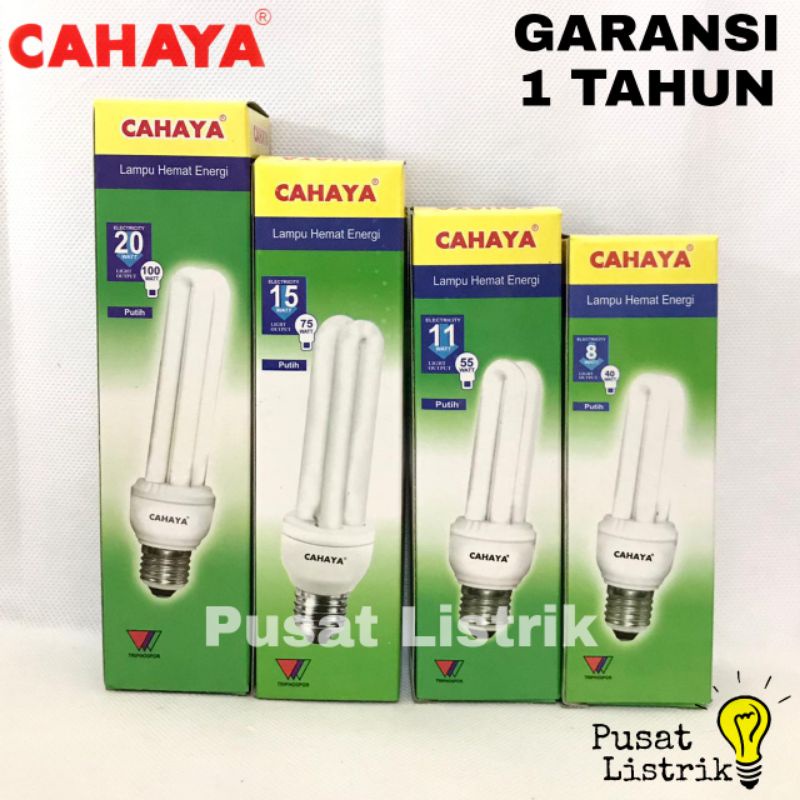 Lampu Jari 2U 8w, 11w, 15w, 20w Cahaya Lampu PLC 2U 8w-20w Cahaya