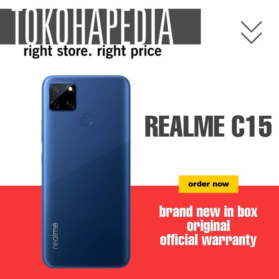 REALME C15 4/128 GB GARANSI RESMI REALME INDONESIA