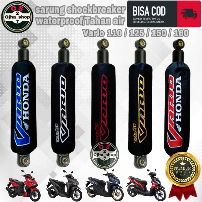 sarung shock breaker / cover shock breaker belakang motor vario 110 / 125 / 150 / 160