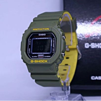 NEW !!! JAM TANGAN PRIA GSHOCK CASIO DW 5600 2WARNA TIMBAL BALIK