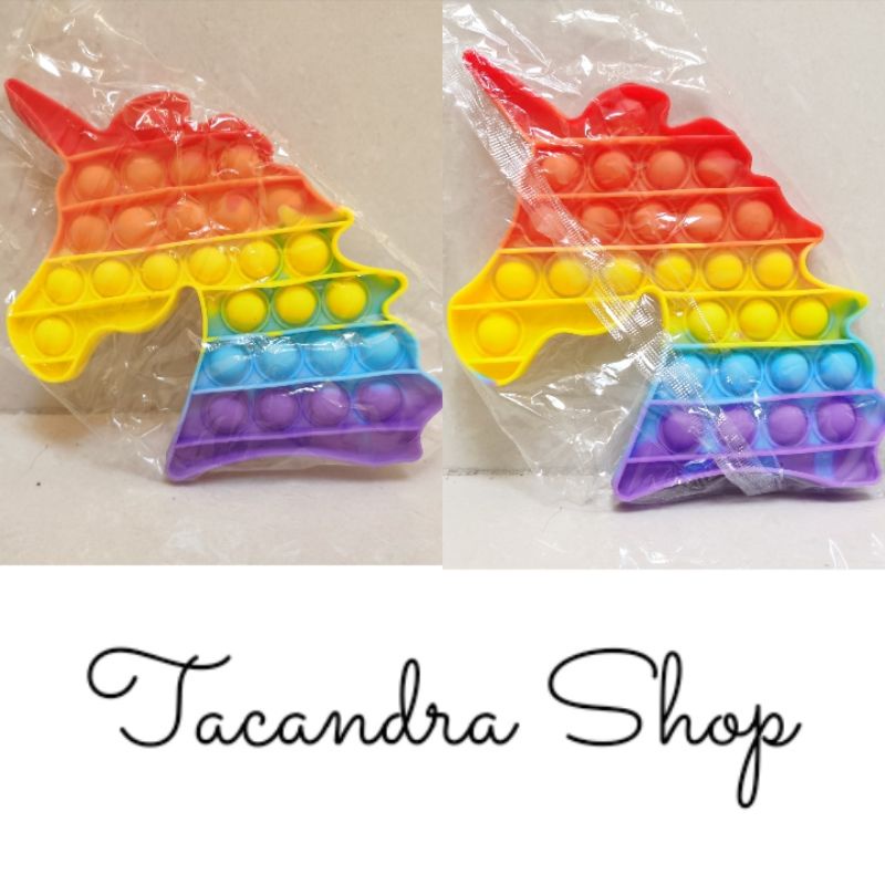 ( COD ) Mainan Anak Pencet Pop It Rainbow / Pop It Rainbow Murah / Mainan Pop It-Unicorn