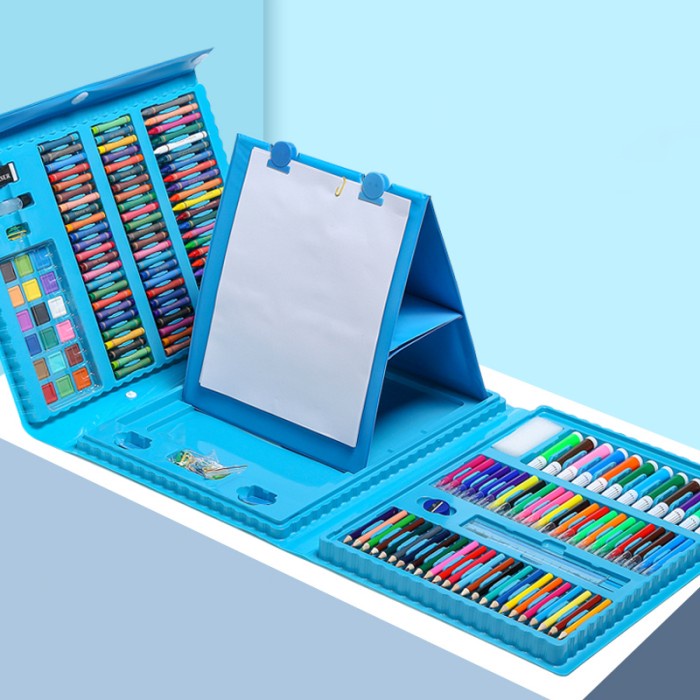 

[GRATIS ONGKIR] Crayon Set Crayon Mewarnai - 208 Warna - Pensil Krayon Hadiah Anak - Biru TERJAMIN