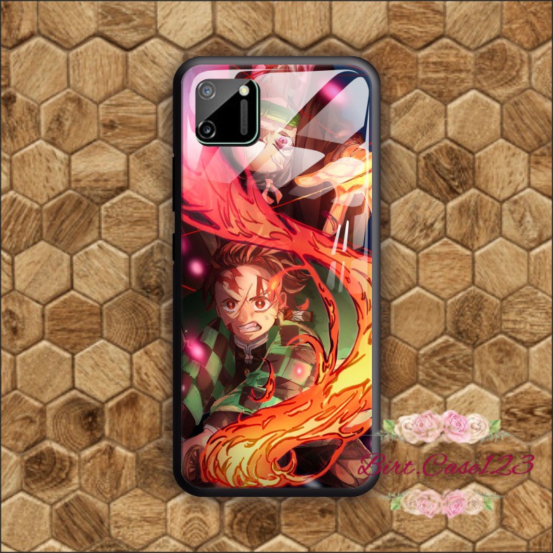 back case glass KIMETSU NO YAIBA Oppo A3s A1k A5 A9 2020 A7 F9 A5s A31 A52 a53 A92 A37 A57 BC2806