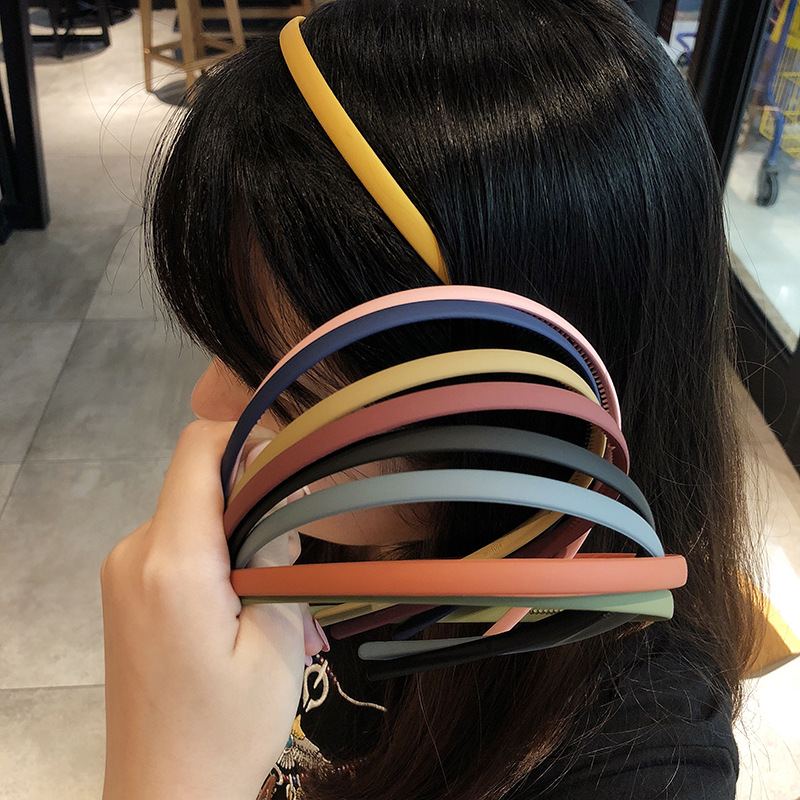 [ Korean INS Style Candy Color Headbands ] [ Girls Anti-Slip Simple Style Hair Hoop ] [Headwear For Washing Face Makeup]