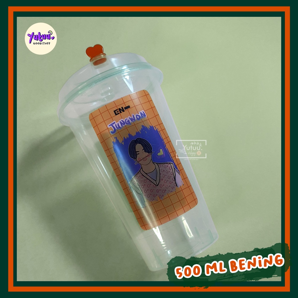 ENHYPEN REUSABLE CUP / BOTOL ENHYPEN / KPOP REUSABLE CUP