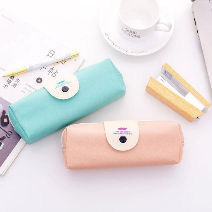 KOTAK PENSIL SIMPLE HAPPINESS LIFE / KOTAK PULPEN / TEMPAT ALAT TULIS BS-4