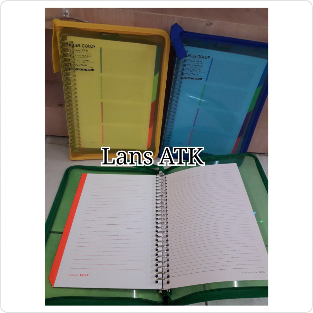 

Topla Handy Zipper File B5 HZF-988 + Loose Leaf