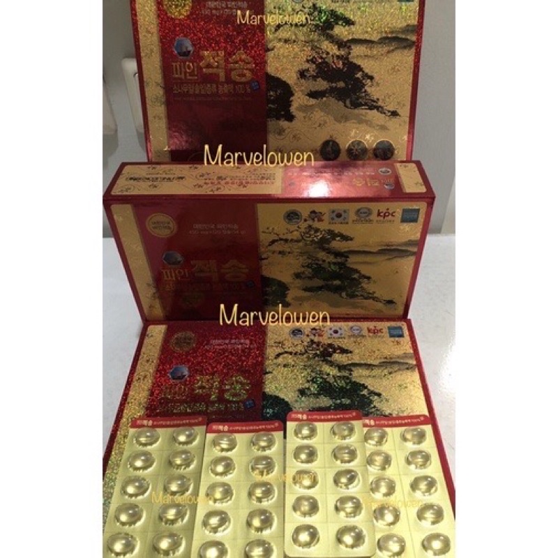 REDPINE JEOKSONG 1 STRIP 10 CAPSULES ORIGINAL KOREA