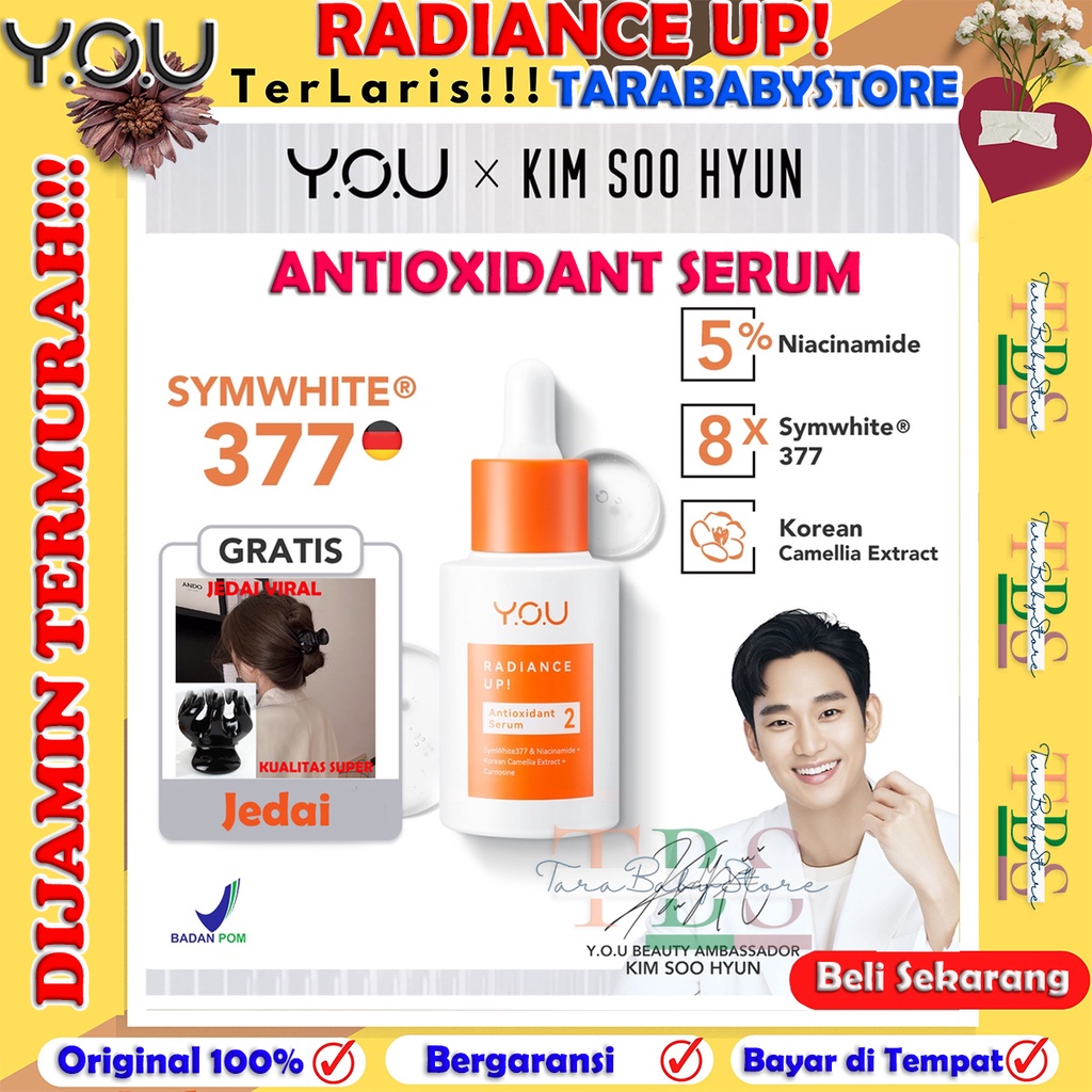 You Radiance Up Antioxidant Serum 20ml / Brightening Serum+FREE JEDAI [TARABABYSTORE]