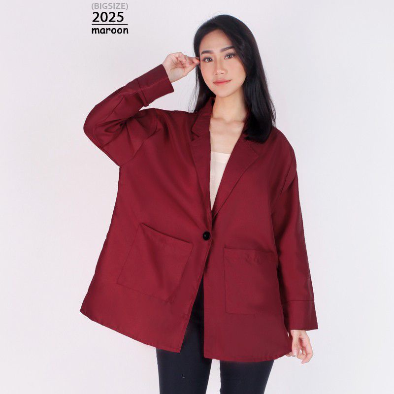 BLAZER JUMBO WANITA FIT XXXL / BLAZER KANTOR JUMBO WANITA / BLAZER BIGSIZE / BLAZER KERJA JUMBO XXXL