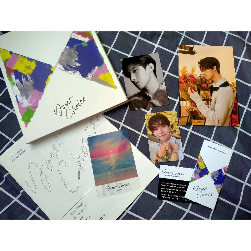 UNSEALED ALBUM SEVENTEEN YOUR CHOICE ONE SIDE VER JOSHUA PHOTOCARD DK THE8