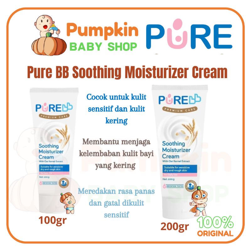 Pure bb Soothing Moisturizer Cream 100gr dan 200gr