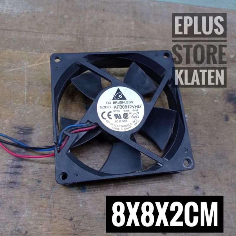 kipas fan dc 8cm 12v 0.30A delta brushless cooling fan highspeed kp151