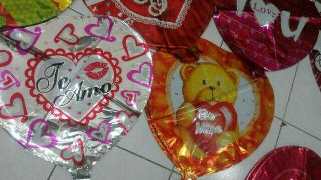 Balon foil love valentine