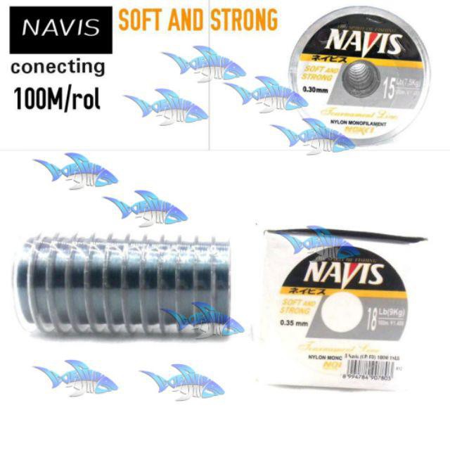 SENAR PANCING NAVIS 100M SIZE 1LB 2LB 3LB 4LB 6LB 8LB 10LB 12LB 15LB 18LB 20LB 25LB