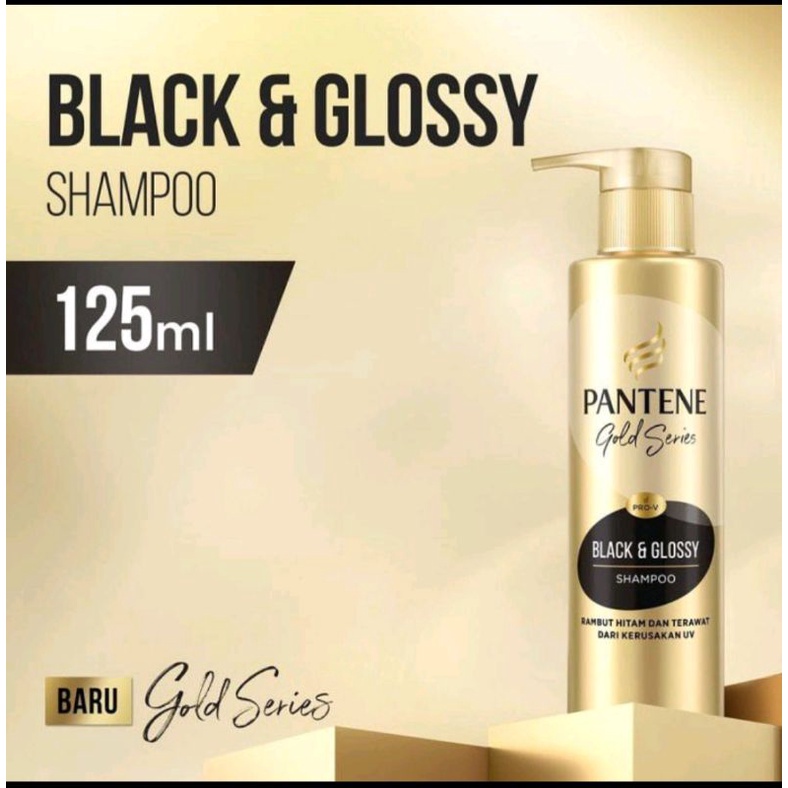 PANTENE SHAMPOO GOLD&SERIES 125 ml BLACK& GLOSSY