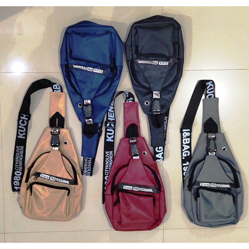 [LOKAL] DOMMO - D1428 WAISTBAG STAYPRO - Tas selempang Pria / Wanita