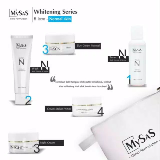MySAS Paket whitening Normal isi 5