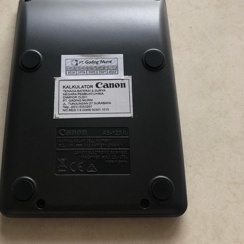 

♧ Kalkulator CANON AS-120II/kalkulator desktop/kalkulator tanggung/kalkulator 12digits ➦