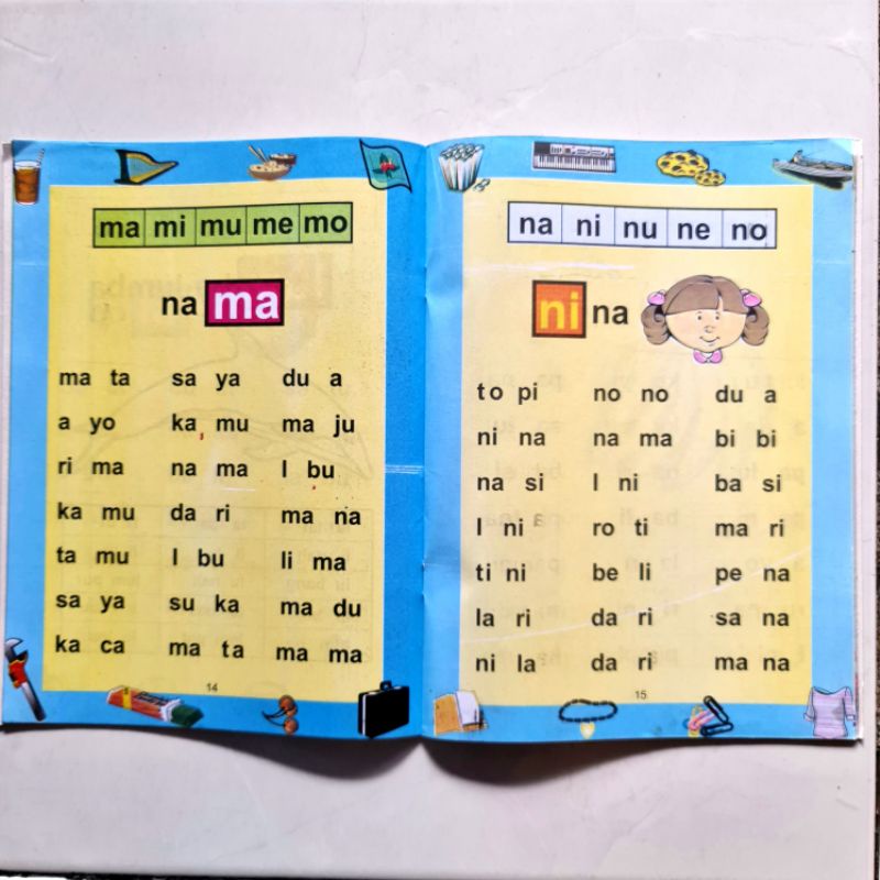 Buku Anak - Lancar Membaca &amp; Mewarnai 1A &amp; 1B