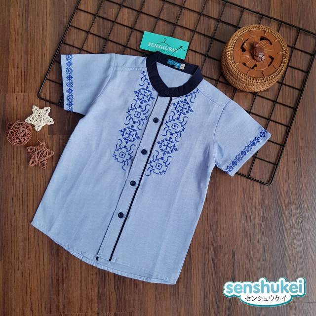 (3-13th)BAJU KEMEJA KOKO ANAK LAKI,KEMEJA LEBARAN ANAK REMAJA COWOK,BAJU KOKO LEBARAN ANAK COWOK