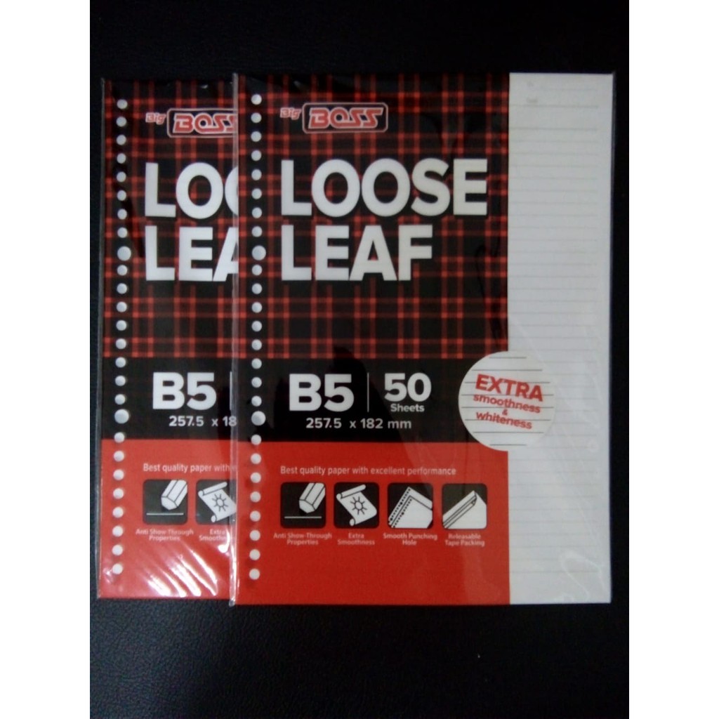 

Loose Leaf Garis Big Boss B5 - 50 Lembar