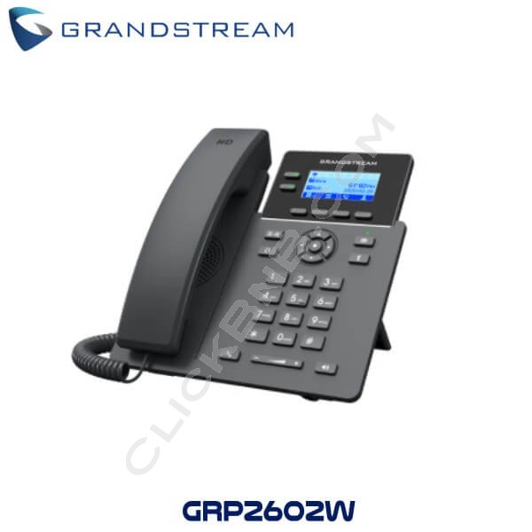 Grandstream GRP2602W - 2 Line Essential IP Phone [WiFi IP Phone]