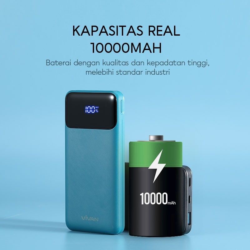 Vivan VPB-X10 Powerbank 10000mAh Quick Charge 20W