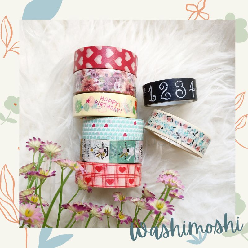 

Washimoshi Masking Washi Tape Last pieces design