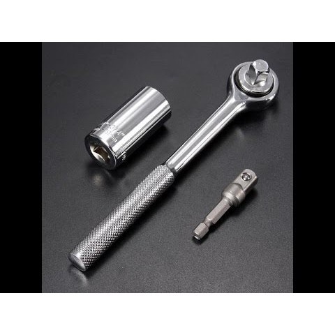 YGRETTE - Gator Grip Universal Socket Bolt Set - ETC-200 / Kunci Pas - Silver Ring Berbagai ukuran