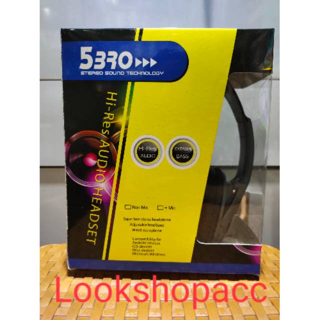 HEADPHONE 5BRO HK STEREO SOUND TECHNOLOGY HK bando original