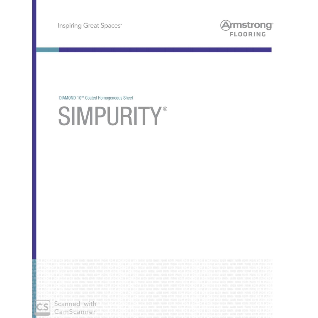 Lantai Vinyl Roll Armstrong Simpurity ANTI BAKTERI
