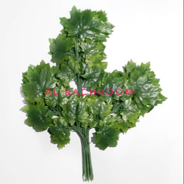 DAUN MAPLE HIJAU ARTIFICIAL 1LUSIN / 12PCS B8281