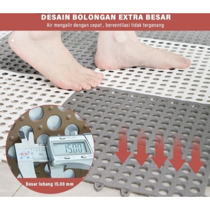 QUALITY ready stock set 4 pcs Keset Anti Slip Anti Bakteri Sensasi Pijat