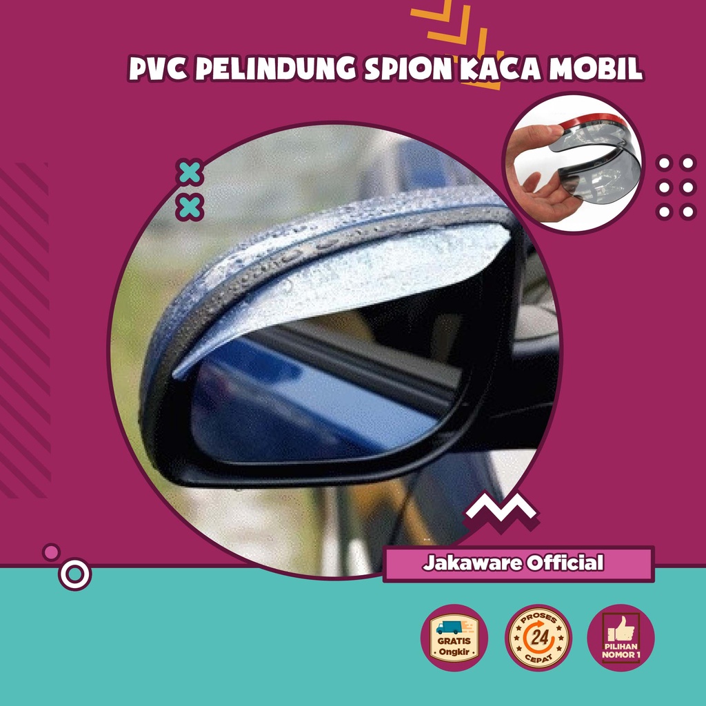 PVC PELINDUNG SPION KACA MOBIL 2 PCS AIR HUJAN ANTI AIR WATERPROOF SEPION TALANG RAIN GUARD VARIASI 