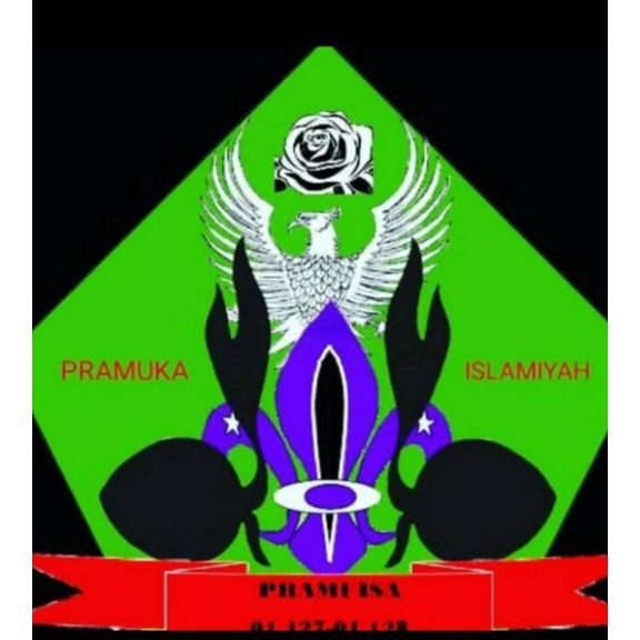 Badge Logo Pramuka Islamiyah (bordir)