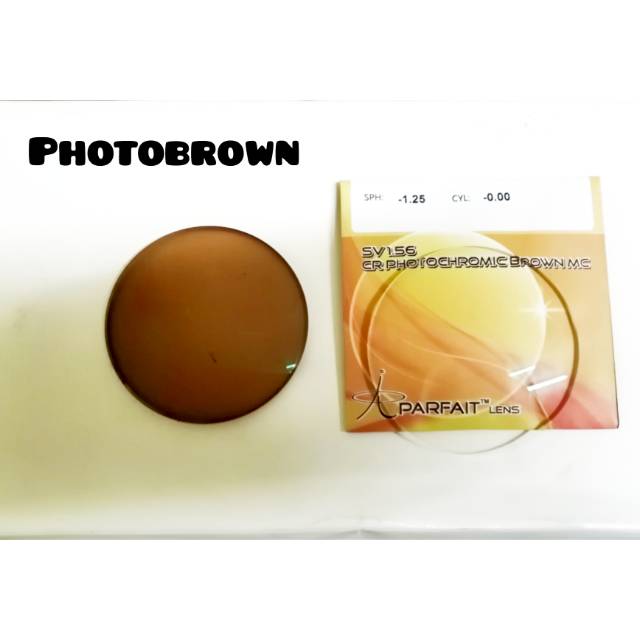 Lensa Photocromic Brown PHOTOBROWN lensa berubah warna Cokelat