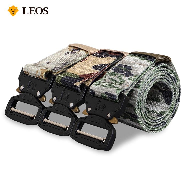 

LEOS Original Ikat Pinggang / Sabuk / Gesper Military Canvas Motif - (Bisa COD)