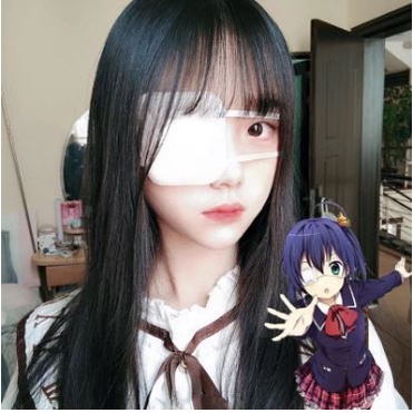 Penutup mata sebelah EYE PATCH PUTIH eyepatch tokyo ghoul kaneki cosplay